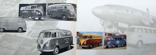 Volkswagen T1 Transporter Modellprogramm 1952 "Wer fährt Transporter" Reuters-Motive Automobilprospekt (8667)